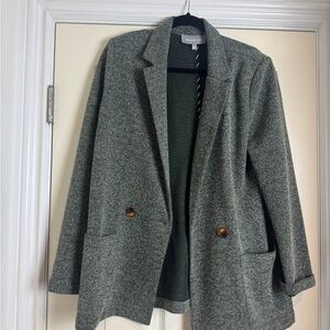 Anthropologie green Textured Blazer